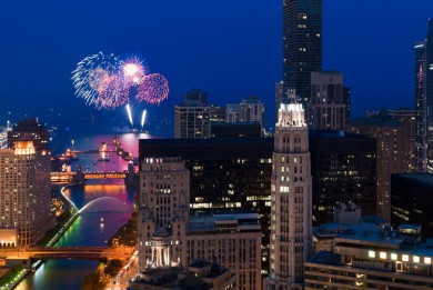 July 4th Fireworks over Chicago