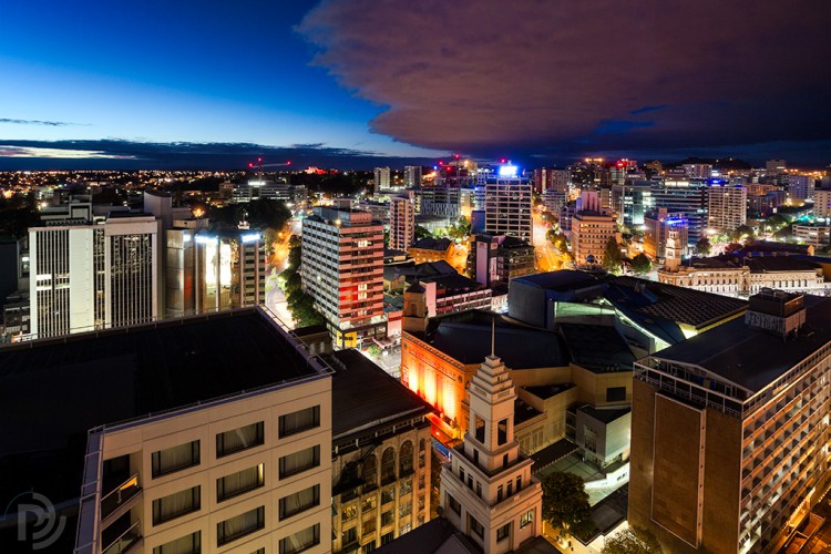 Auckland clouds dawn