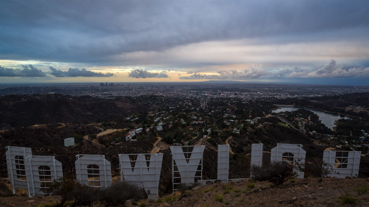 Hollywood dusk