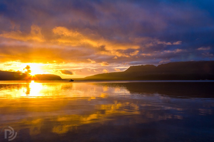 Lake Tarawera sunrise